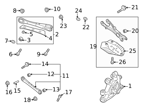Rear Suspension for 2024 Genesis G80 #1