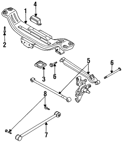 Rear Suspension for 1994 Mazda MX-6 #1