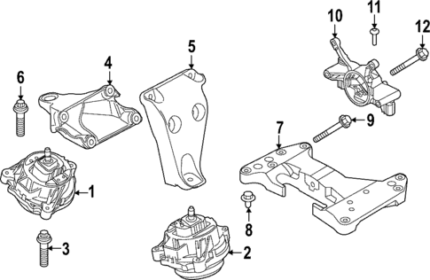 Engine & Trans Mounting for 2022 BMW 430i Gran Coupe #0