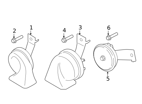 Horn for 2017 Nissan Armada #0