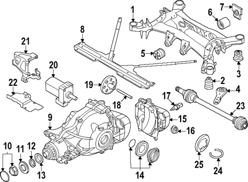 Axle & Differential for 2020 BMW M340i #17