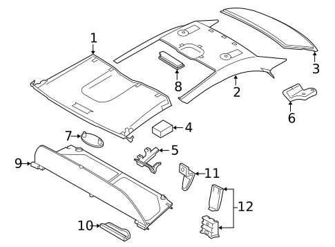 Interior Trim - Top for 2014 BMW 428i #0