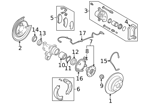 Brake Components for 1998 Subaru Forester #0