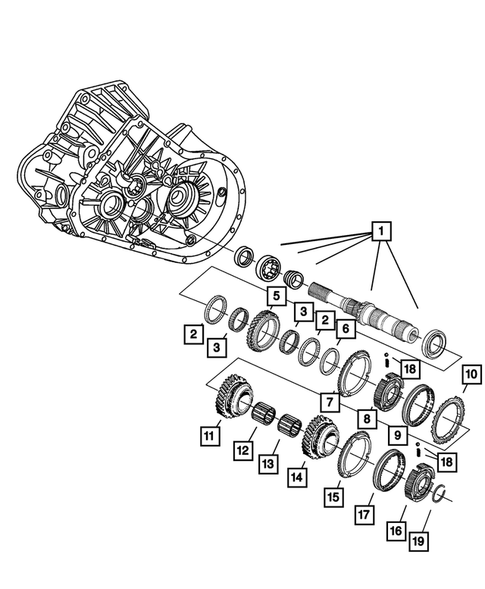 Gear Train for 2008 Chrysler PT Cruiser #0