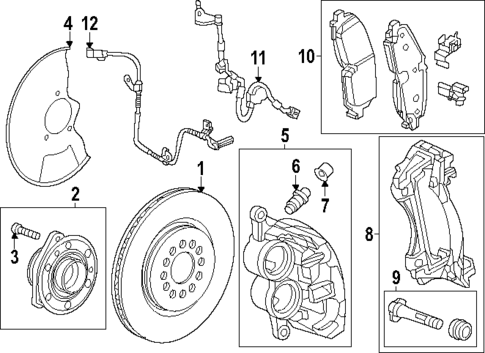 Front Brakes for 2024 Acura ZDX #0