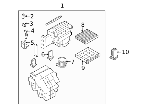Blower Motor & Fan for 2006 Hyundai Sonata #0