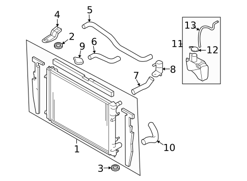 Radiator & Components for 2013 Subaru Tribeca #0