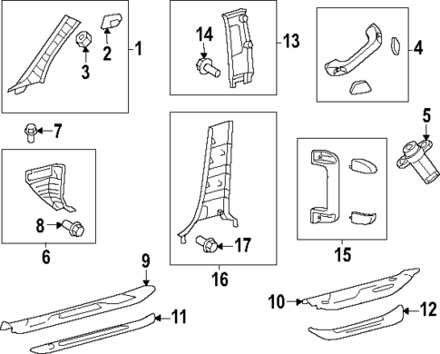 Interior Trim - Cab for 2024 Toyota Tundra #1