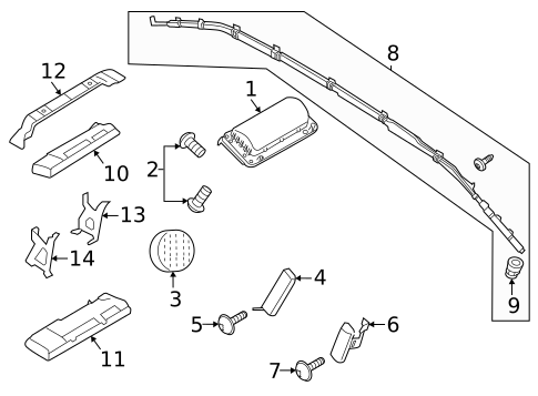 Air Bag Components for 2019 Porsche Cayenne #0