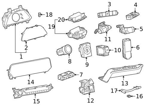 Parking Brake for 2019 Lexus UX200 #1