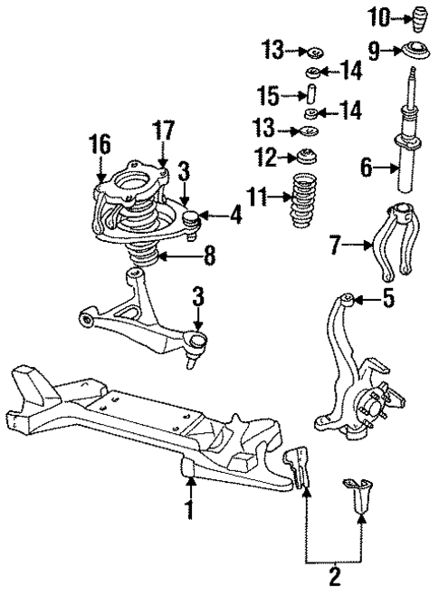 Suspension Components for 1995 Chrysler Cirrus #0