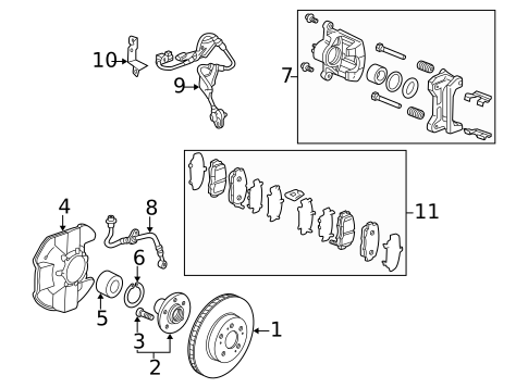 Front Brakes for 2004 Acura RSX #0