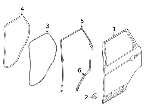 Door & Components for 2022 Land Rover Range Rover #1