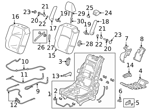 Second Row Seats for 2020 Honda Odyssey #1