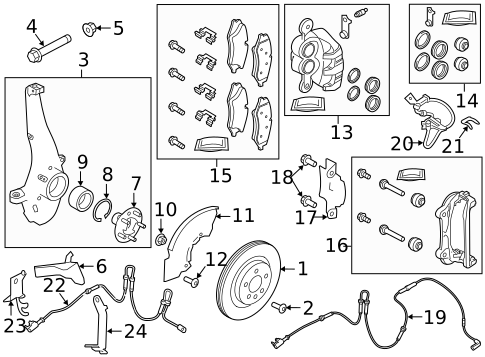 Front Brakes for 2017 Land Rover Discovery #0