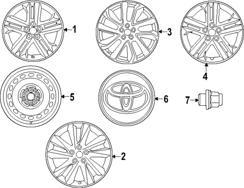 Wheels for 2019 Toyota Corolla #1
