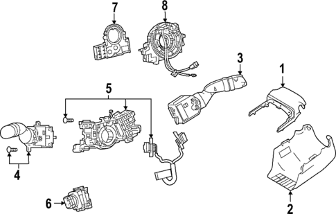Shroud, Switches & Levers for 2025 Lexus NX250 #0