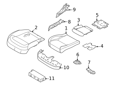 Driver Seat Components for 2022 Land Rover Range Rover #3