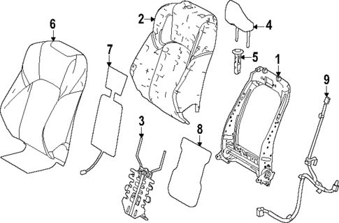 Driver Seat Components for 2025 Toyota Crown #1