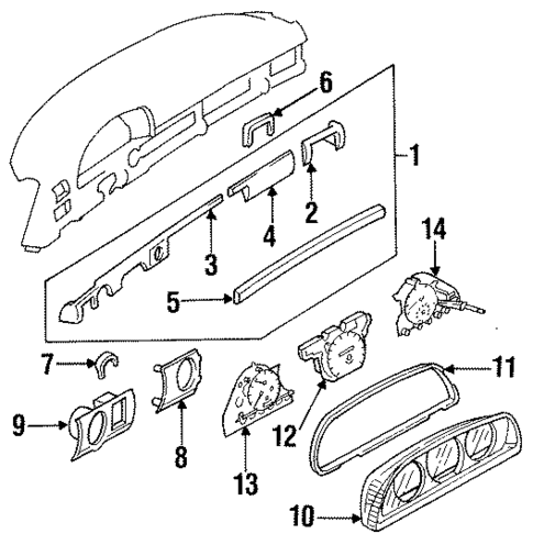 Instruments & Gauges for 1990 Mercedes-Benz 420SEL #0