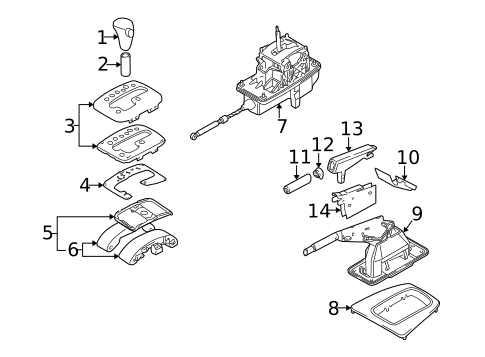 Gear Shift Control for 2005 Audi A4 Quattro #0