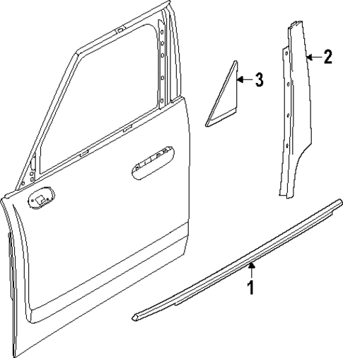 Exterior Trim - Front Door for 2025 Mini Countryman #0