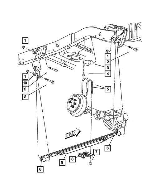Rear Suspension for 2004 Dodge Dakota #0