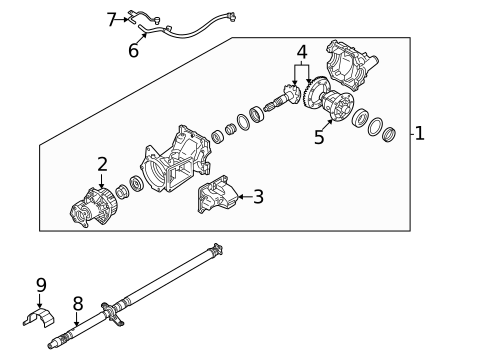 Axle & Differential for 2023 Nissan Rogue #0