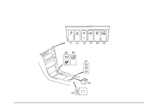 Switches & Switch Brightness Follow-Up for 1987 Mercedes-Benz 260E #1