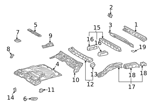 Rear Body for 1997 Toyota RAV4 #1