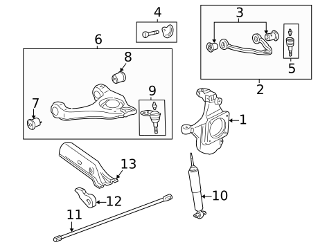 Suspension Components for 2003 GMC Savana 3500 #1
