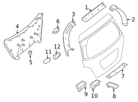 Interior Trim for 2012 Mercedes-Benz R350 #0