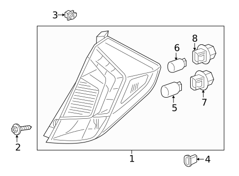 Bulbs - Chassis for 2015 Honda Fit #3