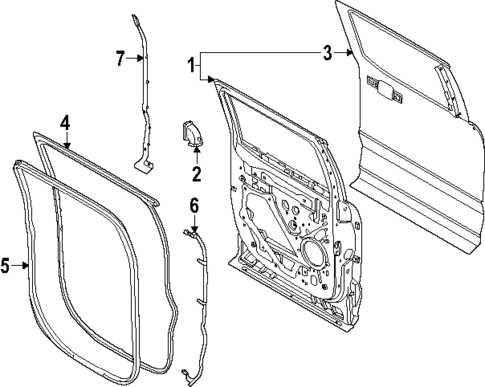 Door & Components for 2025 Ford F-150 #0