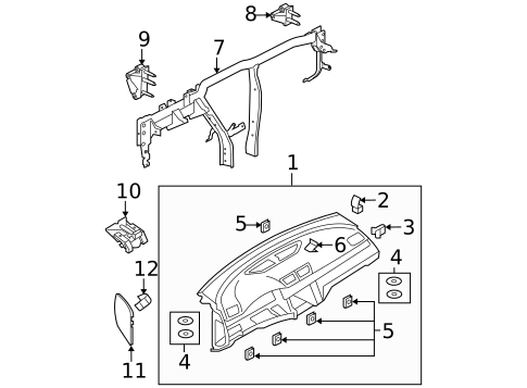 Instrument Panel for 2009 Volkswagen Passat #1