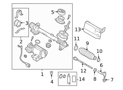 Steering Gear & Linkage for 2012 Audi A3 Quattro #0