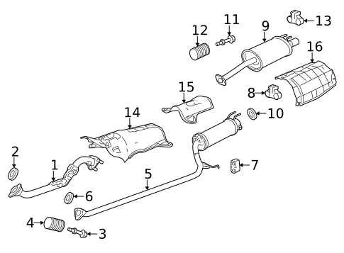 Exhaust Components for 2014 Acura ILX #0
