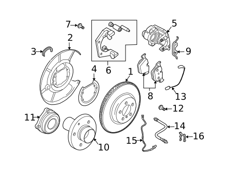Brake Components for 2008 BMW 535xi #0