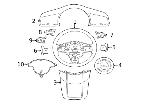 Steering Wheel & Trim for 2020 Jaguar F-Type #0