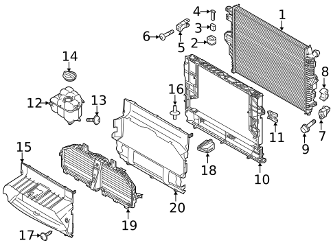 Radiator & Components for 2017 Porsche Cayenne #0