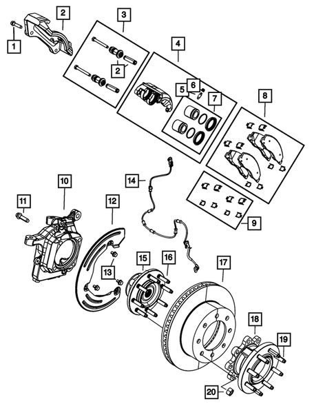 Front Brakes for 2017 Ram 3500 #2