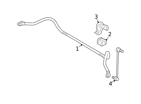 Stabilizer Bar & Components for 2004 Volvo S40 #0