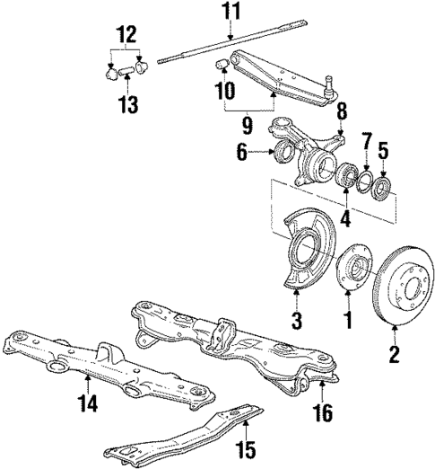 Suspension Components for 1985 Honda Accord #1