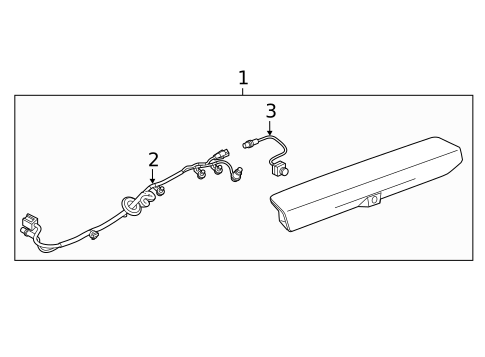 High Mounted Stop Lamp for 2019 Chevrolet Silverado 1500 #1