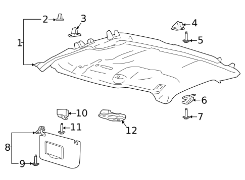Interior Trim - Cab for 2022 Ford F-150 #5