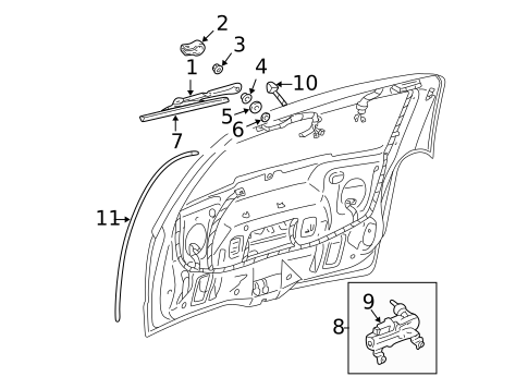 Wiper & Washer Components for 2005 Chevrolet Venture #1