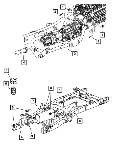 Exhaust System for 2008 Dodge Ram 1500 #1