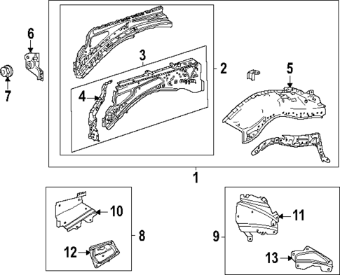 Inner Components for 2024 Lexus GX550 #0
