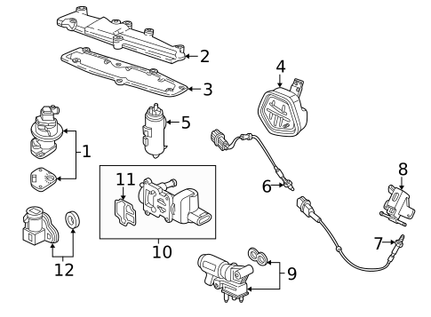 Emission Components for 1998 Honda Civic #0