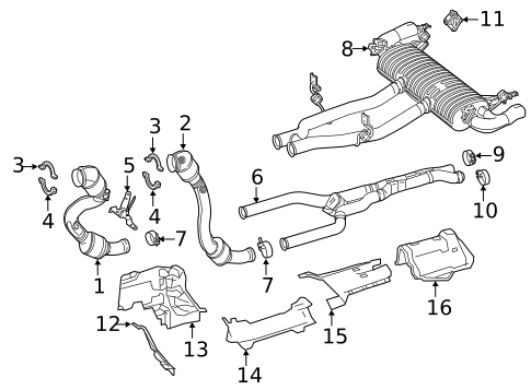 Exhaust Components for 2020 Mercedes-Benz GLC63 AMG #0